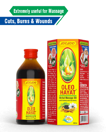 LooLoo Oleo Hayat Herbal Massage Oil with Kalonji & Turmeric 100ml