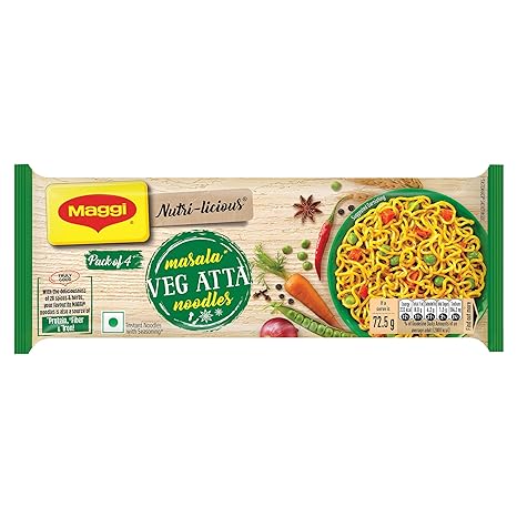 Maggi atta noodles masala x4pack 72.5g