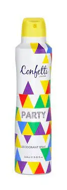 [5TCFTPART] confetti PARTY Deodorant Spray  -  For Girls 
